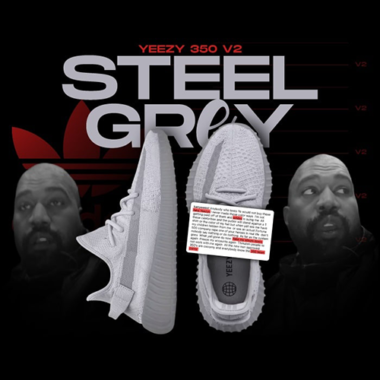 Yeezy 350 Steel Grey Is Here and Kanye Ain’t Very Happy!